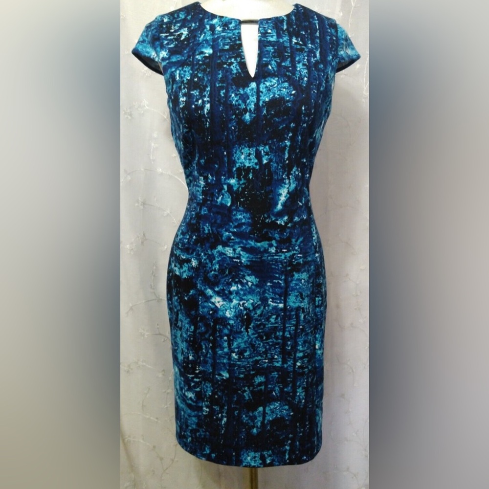 Calvin Klein electric blue dress